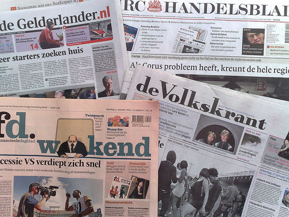 Een selectie van Nederlandse kranten